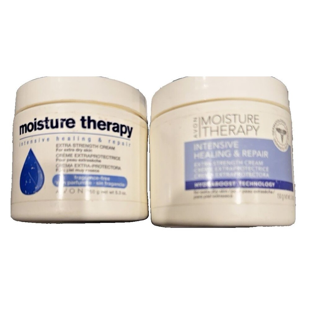 2 x Avon Moisture Therapy Intensive Healing/Repair Extra Strength Cream 5.3oz